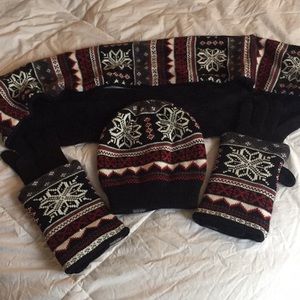 Hat Scarf Glove Combo
